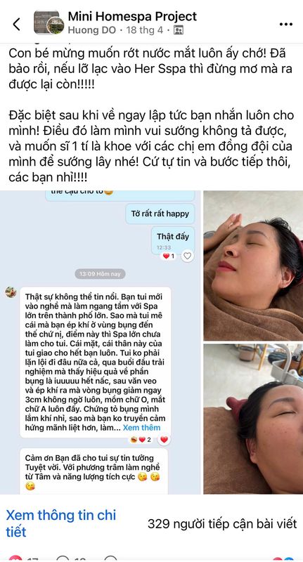 Tin nhắn feedback khách